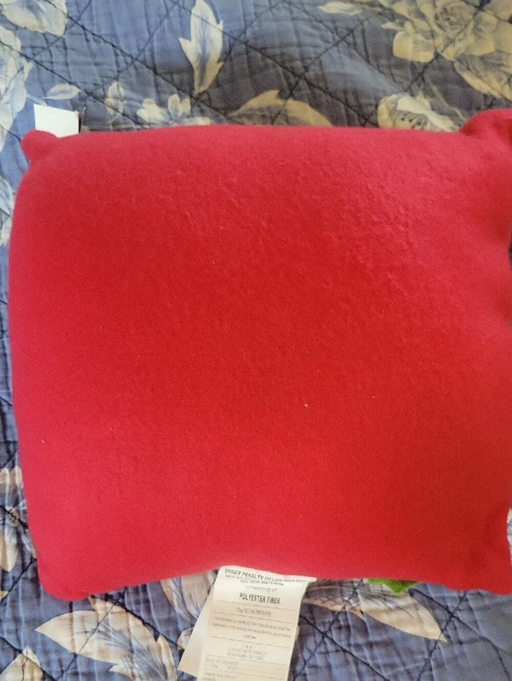Festive Red Santa Pillow with White Ivory Beard - Holiday Home Decor